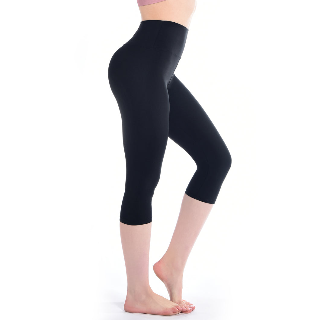Buy DIAZ Women's 3/4 Length Leggings I 3/4 Yoga Pants for Women|High Waist  Gym, Running, Yogawear, Stretchable Capri for Women with Two Side Pockets  Size L Colour Navy Online at Best Prices